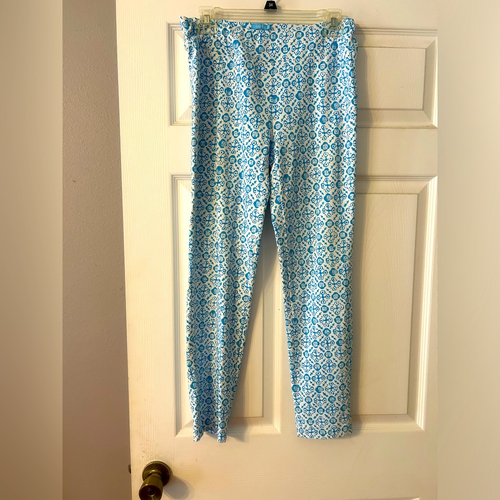 J.McLaughlin Blue and White design ankle pants